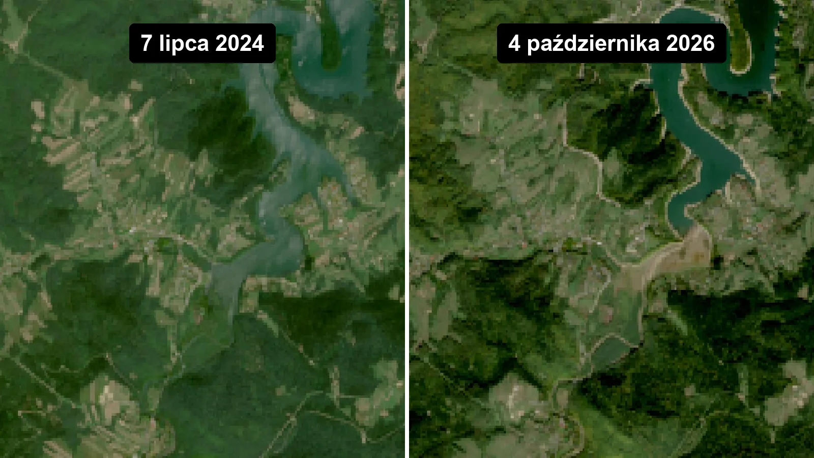 Niski poziom wody w Solinie – ile brakuje, co widać na dnie i kiedy woda wróci
